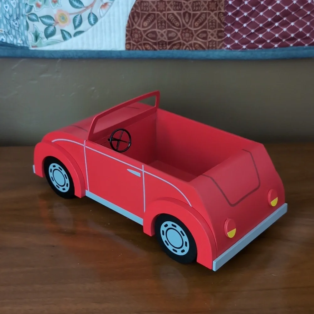 🎄🚗NIB Featherly Friends Wood Convertible Car Christmas 2024 Wondershop Red🚗🎄